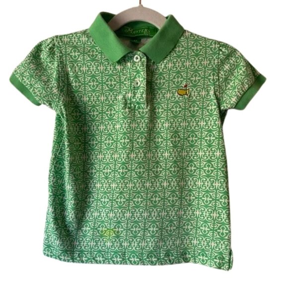 Masters Other - Masters Green Patterned Girls Polo 4T